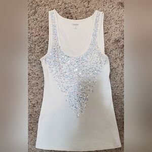 Express Sequin Tank Size M